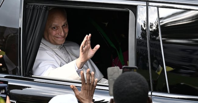 Papa Leone XIV a Douala, in Camerun ANSA