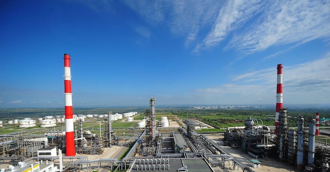 La raffineria di petrolio di Syzran