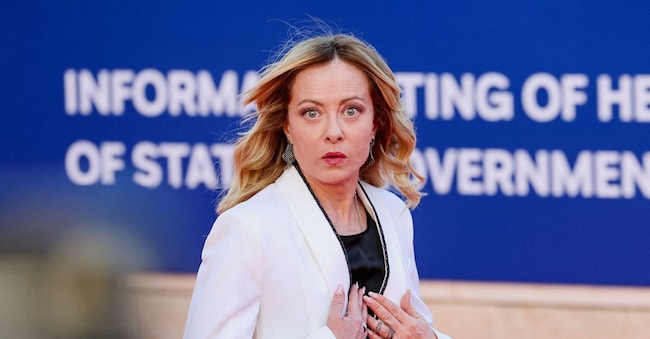 Italy's Prime Minister Giorgia Meloni arrives to attend an informal European leaders' summit in Ayia Napa, Cyprus April 23, 2026. REUTERS/Yiannis Kourtoglou REUTERS