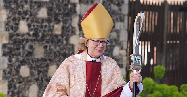 L’arcivescovo di  Canterbury Sarah Mullally  (Gareth Fuller/Pool Photo via AP) AP