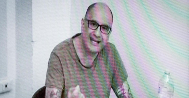 Il processo all'anarchico Alfredo Cospito presso il tribunale di Torino, 26 giugno 2023 ANSA/TINO ROMANO ANSA