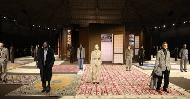La sfilata di Zegna dello scorso gennaio a Milano