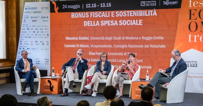 Bonus fiscali e sostenibilità della spesa sociale Nella foto: Marcello Zacchè; Carmelo Di Marco, Elsa Fornero; Livia Salvini; Massimo Baldini