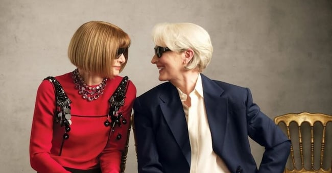 Anna Wintour e Meryl Streep: alla prima è ispirato il personaggio interpretato, nel 2006 e nel 2026, dalla seconda