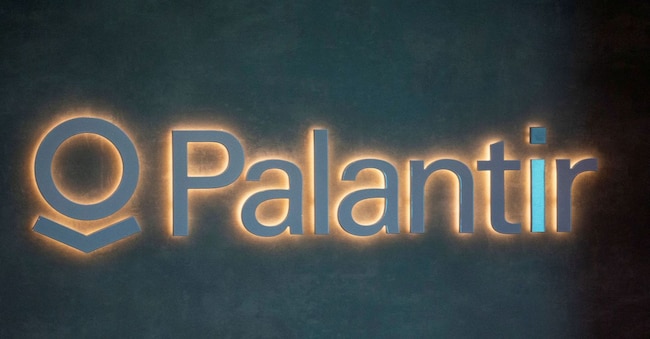 Il logo di Palantir REUTERS