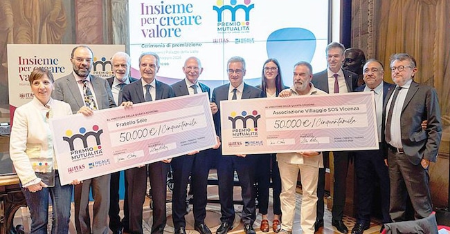 Un momento della premiazione che si è svolta a Roma lo scorso 14 maggio