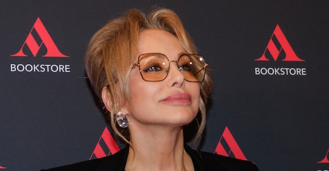 Marina Berlusconi alla Galleria Alberto Sordi durante l'inaugurazione della nuova libreria Mondadori, Roma, 23 Ottobre 2024. ANSA