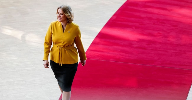 FOTO D'ARCHIVIO: La prima ministra lettone Evika Silina mentre partecipa a un vertice dell'Unione Europea a Bruxelles, in Belgio, il 20 marzo 2025. REUTERS/Stephanie Lecocq/Foto d'archivio REUTERS