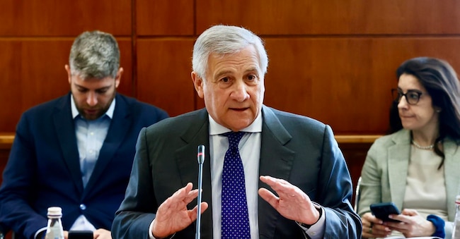 Il ministro degli Esteri Antonio Tajani partecipa alla riunione del Comitato congiunto sulla Programmazione, presso la Farnesina, Roma, 15 maggio 2026, ANSA/VINCENZO LIVIERI ANSA