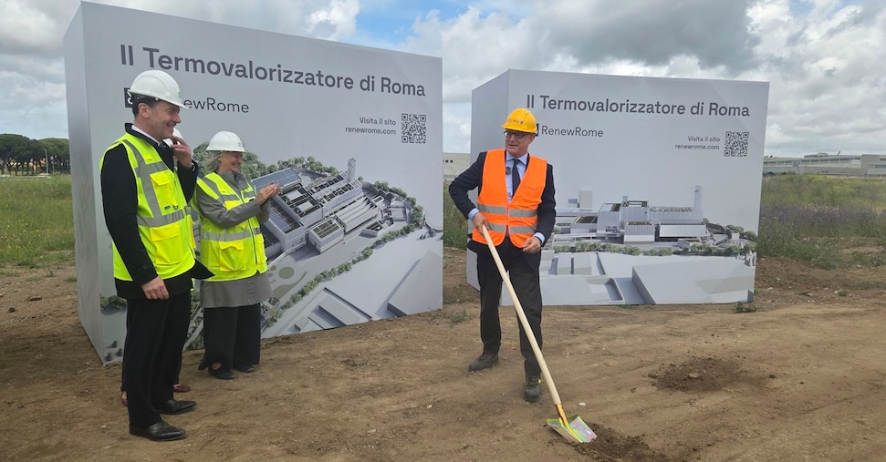 al via il cantiere del termovalorizzatore di roma a settembre 2029 la prima consegna di rifiuti