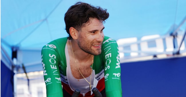 L'italiano Filippo Ganna della Netcompany Ineos durante la decima tappa, una cronometro individuale del Giro d'Italia, da Viareggio a Massa, martedì 19 maggio 2026. (Foto di Gian Mattia D'Alberto / LaPresse) LAPRESSE