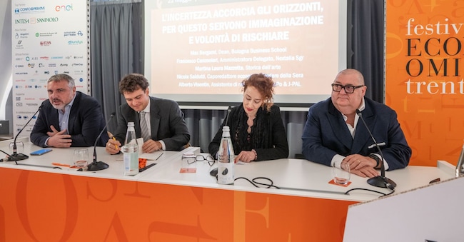 L’incertezza accorcia gli orizzonti, per questo servono immaginazione e volontà di rischiare
Nella foto: Francesco Canzonieri; Alberto Visentin; Martina Laura Mazzotta; Max Bergami