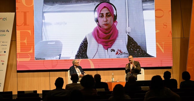 Gaza e Cisgiordania da non dimenticare
Nella foto: Ugo Tramballi; Roberto Bongiorni; Randa Masoud (in videocollegamento)