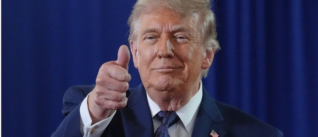 Il presidente Donald Trump ha tenuto un discorso al Rockland Community College, venerdì 22 maggio 2026, a Suffern, New York (Foto AP/Alex Brandon)     Associated Press / LaPresse Solo Italia e Spagna APN