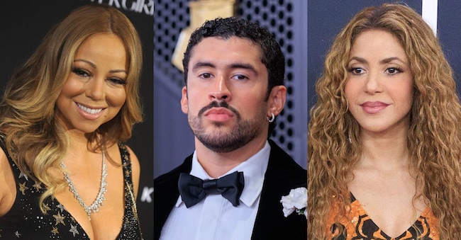 Mariah Carey, Bad Bunny e , Shakira Ipp