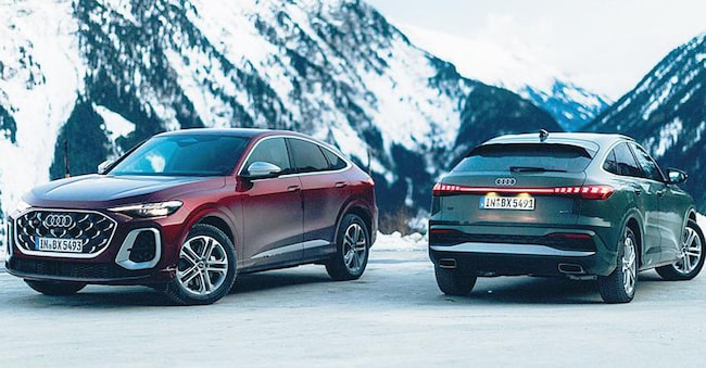 la terza generazione di Q5 in versione normale e Sportback con motori diesel, benzina e ibridi plug-in a 2 e 4 ruote motrici