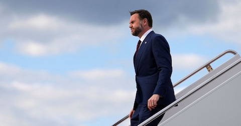 Il vicepresidente Usa JD Vance al suo arrivo ieri in Maryland via REUTERS