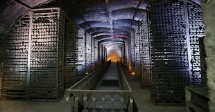 Una cantina che ospita una collezione di rarità del XIX e XX secolo, un tempo di proprietà del leader sovietico Joseph Stalin, a Tbilisi, in Georgia, il 28 maggio 2026.  REUTERS