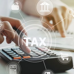 women using calculator calculated individual income tax for pay taxes annual.Financial research,government taxes and calculation tax return concept. Tax and Vat concept. Pcess609 - stock.adobe.com