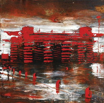 La città incantata. Alessandro Busci, «San Siro», 2026, Milano, Galleria Antonia Jannone, fino al 18 giugno 2026 Alessandro Busci