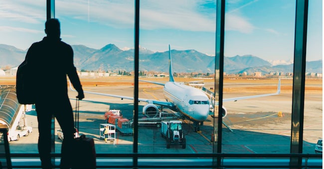 Photo of passengers waiting for flight Getty Images