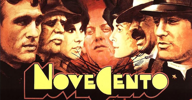 La locandina di «Novecento», film in due atti di Bernardo Bertolucci uscito nel settembre del 1976