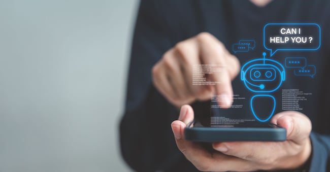 Chatbot conversation Ai Artificial Intelligence technology online customer service.Digital chatbot, robot application, OpenAI generate. Futuristic technology.Virtual assistant on internet. khunkornStudio - stock.adobe.com
