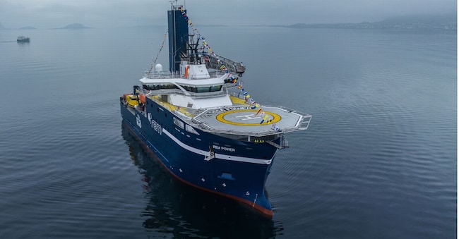 Una nave Vard con sistemi di elettrificazione a bordo