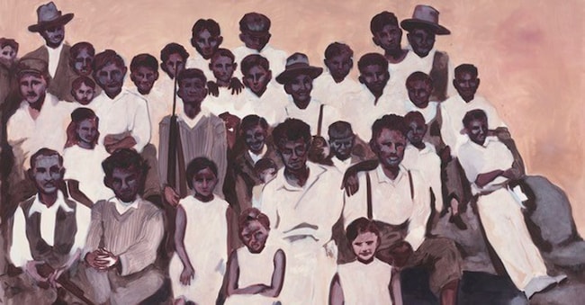 Ravelle Pillay. «The Shallows», 2026. Oil on canvas, 200 × 250 cm. Courtesy Goodman Gallery and the Artist