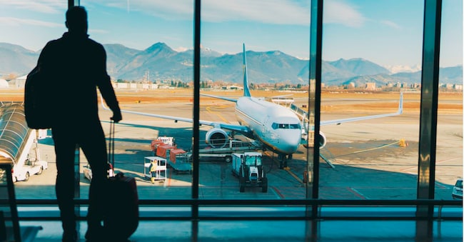 Photo of passengers waiting for flight Getty Images