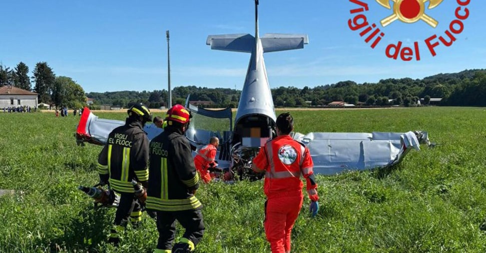 Cade aereo da turismo nel Comasco, due feriti gravissimi