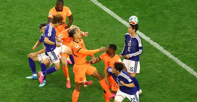 Coppa del Mondo FIFA 2026 - Gruppo F - Paesi Bassi vs Giappone - Dallas Stadium, Arlington, Texas, Stati Uniti - 14 giugno 2026 Il giapponese Koki Ogawa in azione prima che Daichi Kamada segni il secondo gol della sua squadra REUTERS/Kai Pfaffenbach REUTERS