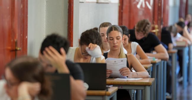Studenti Liceo Tenca svolgono la prima prova delll’esame di Maturità 2026 , Milano (Italy) June 18, 2026 (Photo Claudio Furlan/LaPresse) LAPRESSE