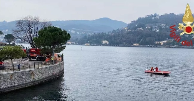 Lago di Como, si cerca l’uomo disperso (ANSA)