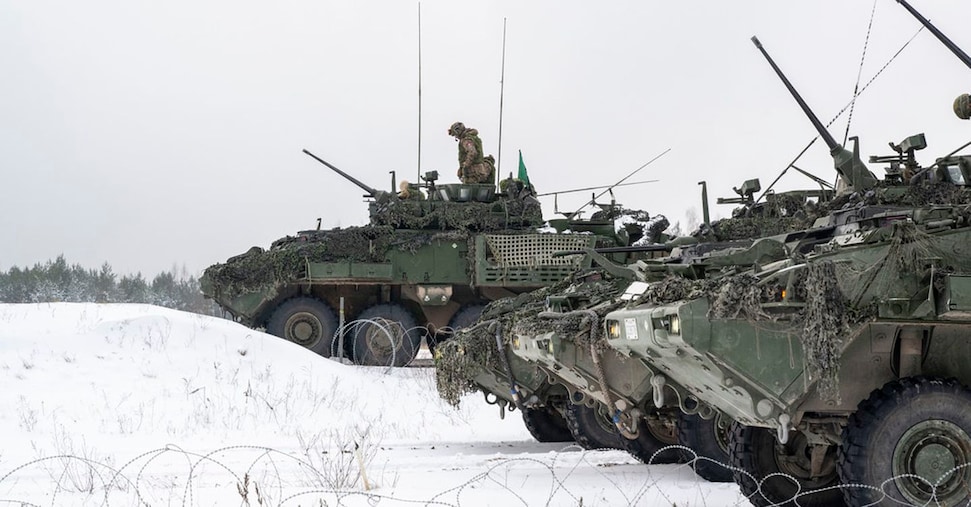 Al via l’esercitazione di Polonia, Francia e Lituania nel corridoio di Suwalki, spicchio di terra tra Europa e l’exclave russa di Kaliningrad Al via l’esercitazione di Polonia, Francia e Lituania nel corridoio di Suwalki, spicchio di terra tra Europa e l’exclave russa di Kaliningrad