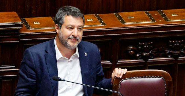 Matteo Salvini. ANSA/FABIO FRUSTACI ANSA