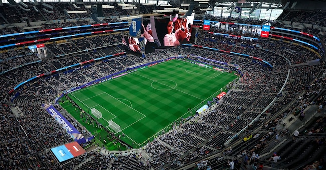 Una veduta del Dallas Stadium prima della partita di calcio del Gruppo J dei Mondiali tra Argentina e Austria, disputata lunedì 22 giugno 2026 ad Arlington, in Texas, nei pressi di Dallas. (AP Photo/Sam Hodde) AP Photo/Sam Hodde