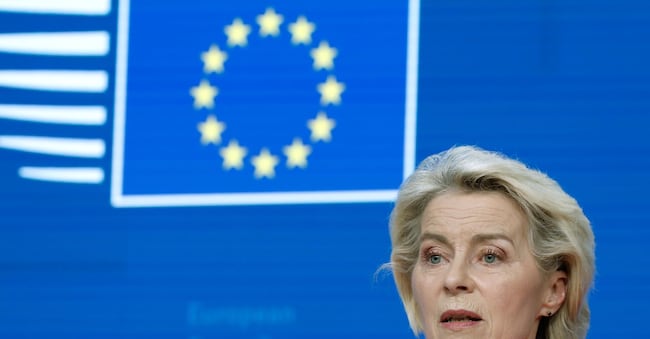 La presidente della Commissione Ue Ursula von der Leyen APN