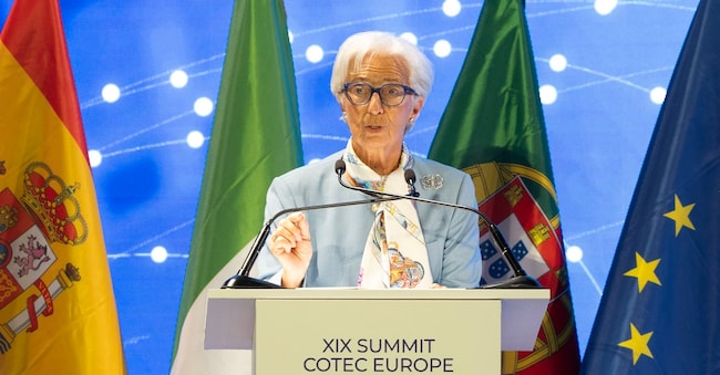 CHRISTINE LAGARDE, PRESIDENTE DELLA BANCA CENTRALE EUROPEA IL PRESIDENTE MATTARELLA A VENEZIA PER IL XIX SIMPOSIO COTEC 7146