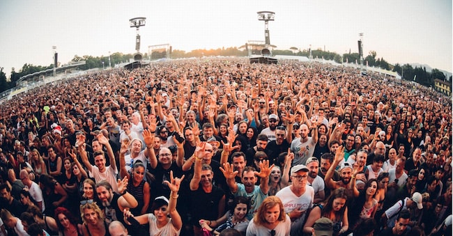 Il colpo d’occhio sul pubblico di Firenze Rocks, uno dei festival di punta di Live Nation (ph. Luca Porchetta)