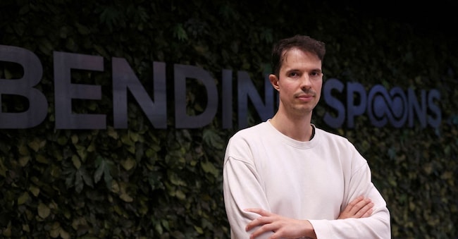 FILE PHOTO: Bending Spoons CEO Luca Ferrari poses for a portrait in Milan, Italy, October 17, 2024. REUTERS/Claudia Greco/File Photo REUTERS