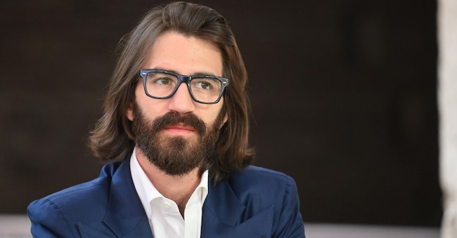 Leonardo Maria Del Vecchio, Presidente LMDV in occasione della VI edizione del Phygital Sustainability Expo - Gli Stati Generali Europei sulla Cultura della SostenibilitÃ?Â , Mercati di Traiano, Roma, 5 giugno 2025. ANSA/ALESSANDRO DI MEO ANSA/ALESSANDRO DI MEO