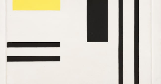 Marlow Moss, «White, Yellow and Black», est. £450,000 - 650,000