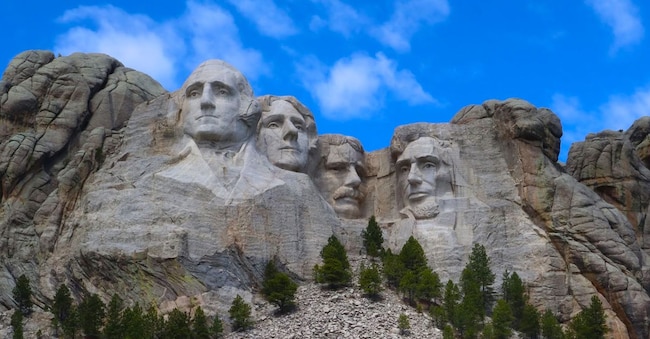 I volti dei presidenti americani a Mount Rushmore