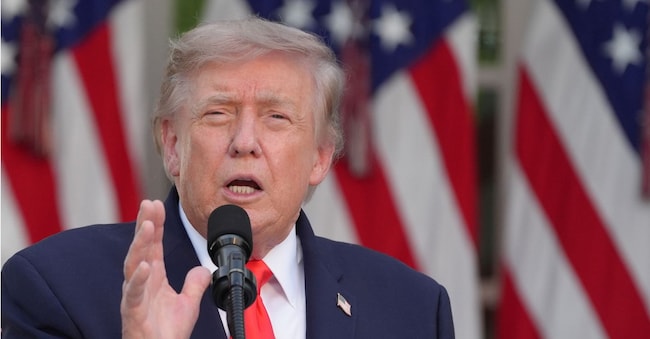 Il presidente Donald Trump  APN