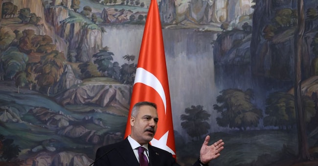 Il ministro degli Esteri turco Hakan Fidan  via REUTERS