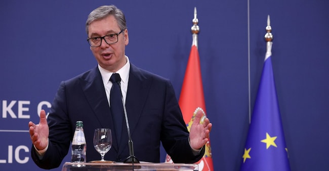 l presidente serbo Aleksandar Vucic  EPA