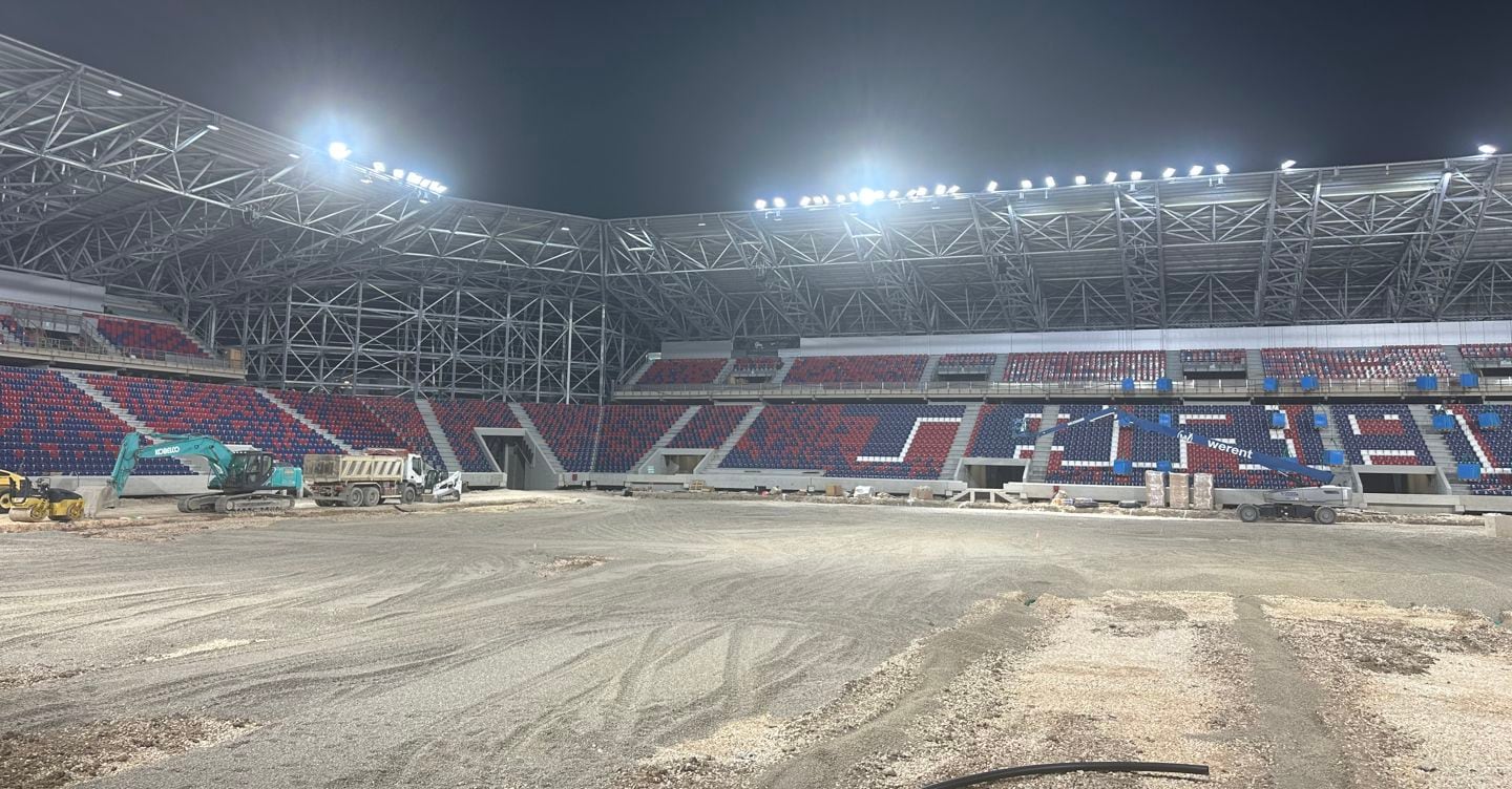 Taranto si avvicina ai Giochi del Mediterraneo e accende le luci dello stadio Iacovone Taranto si avvicina ai Giochi del Mediterraneo e accende le luci dello stadio Iacovone