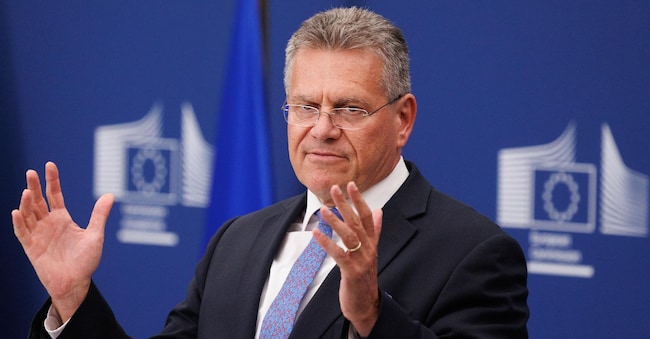 Maros Sefcovic, commissario europeo per il Commercio e la sicurezza economica, le relazioni interistituzionali e la trasparenza EPA