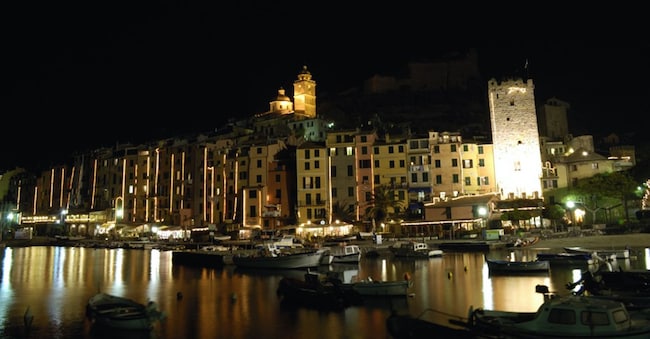 Portovenere, Porticciolo di notte.